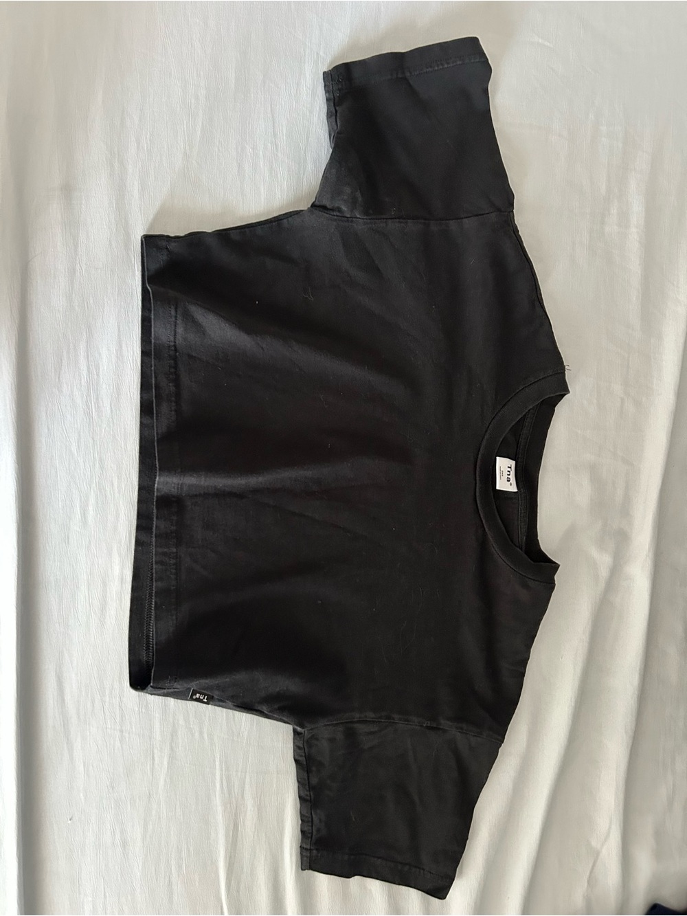 Tna Black Cropped Top Size 2XS
